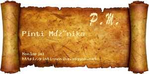 Pinti Mónika névjegykártya