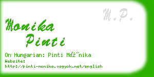 monika pinti business card